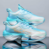 Futuristic Lightweight Mesh Running Shoes with Lightning Design Advanced Cushioning System High-Traction Rubber Outsole for Men