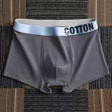 Cotton Stretch Mens Boxer Briefs Soft Breathable Trunk Boxer Shorts Underpant Mid Waist Cotton Men's Underwear