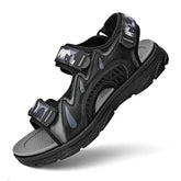 Full Grain Leather Upper Good Quality Open Toe Summer Casual Pure Genuine Leather Sandals for Men