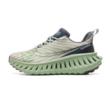 Breathable Mesh Upper Oxford Fabric 3D Molded Carbon Plate Midsole Sculpted Wave Outsole Flexible Lover Women Men Running Shoes