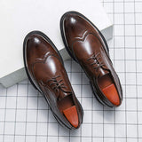 Lace up Wedding Formal Shoes Comfortable Good Looking Fashion Durable Men Brogue Dress Shoes