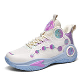 Men High Quality Fashion Cool Kids Sports Sneakers Mesh Breathable Basketball Shoes for Women