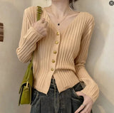 Early Autumn College Style Wear Fashion Knitted Top Spice Girls New Women's Spring and Autumn High - end Sense Sweater Coat - Zeprah