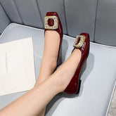 Affordable Women's Office Flat Shoes - Slip-On Loafers