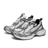 Men Sporty Fashion Sneakers With Reflective Details Ergonomic Design Multi-Layer Support All-Day Comfort for Gym Walking Travel