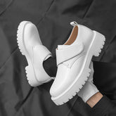 Thick Sole Durable Good Quality Fashion Round Toe Handsome Men White Dress Shoes Loafer for Wedding