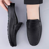 Breathable Lightweight Summer Outdoor Comfortable Walking Shoes Classic White Color Durable Men Casual Half Loafer Shoes