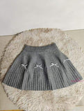 Knitted High-Waisted Fashionable Skirt A-line Skirt
