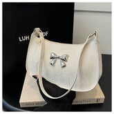 Elegant Shoulder Bag Delicate Fashionable Arm Candy Light - Weight Bow Bag - Zeprah