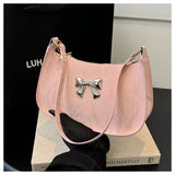 Elegant Shoulder Bag Delicate Fashionable Arm Candy Light - Weight Bow Bag - Zeprah