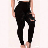 Euro - American Trendy Ripped Jeans for Women High - Waisted Skinny Butt - Lifting Slim Fit - Zeprah