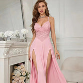 European American Sexy Nightwear Lingerie Women Lace Temptation Hot Slit See - Through - Zeprah