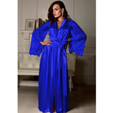 European American Sexy Women's Sleepwear Women's Silk Nightgown Plus Size Nightdress - Zeprah
