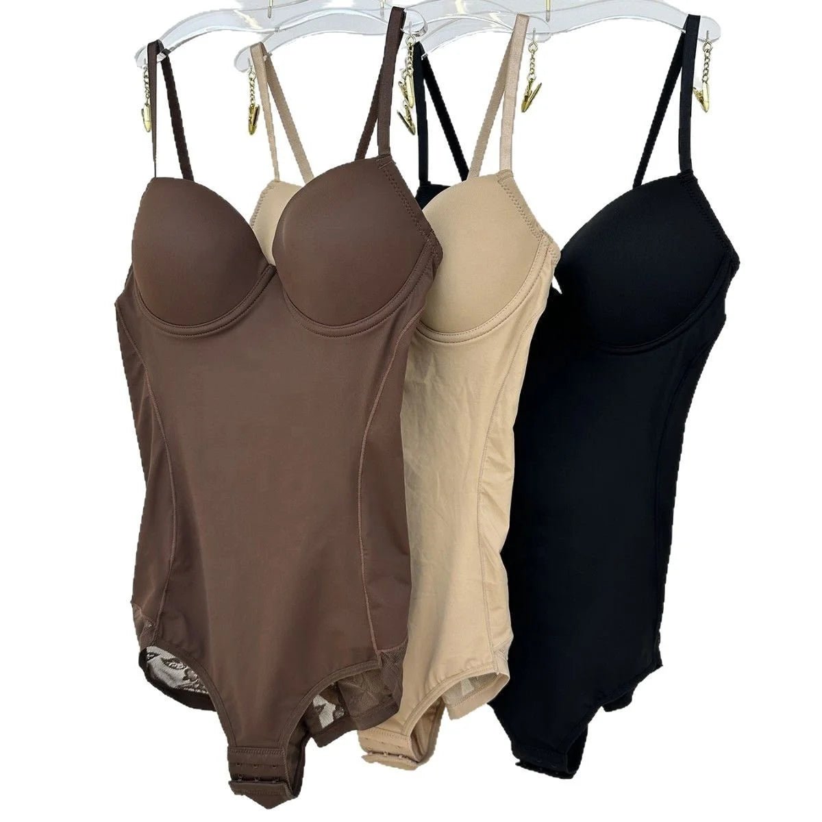 European and American Cross - border Body Shaping Clothes with Bra Enhanced Postpartum Traceless Lace Shapewear - Zeprah