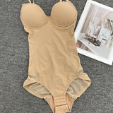 European and American Cross - border Body Shaping Clothes with Bra Enhanced Postpartum Traceless Lace Shapewear - Zeprah