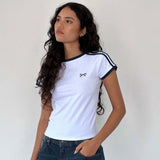 European and American Women's Bow Casual Short - sleeved T-shirt Clothes Simple Slimming Women's T-shirts - Zeprah