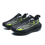 Breathable Mesh Upper TPU Overlays 3D Molded Carbon Height Increasing Sculpted Wave Outsole Flexible Women Men Running Shoes
