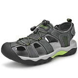 Summer Sandals Casual Shoes Genuine Leather Upper High Performance Breathable Beach Fun Men Leather Sandals Shoes