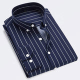 2025 Spring and Autumn Men's Long-Sleeved Shirt Fashionable Slim-Fit Korean Fashionable Youth Casual Men's Striped Shirt