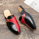 Comfortable Summer Home Slippers Monk Strap Half Loafers Men Casual Dress Shoes