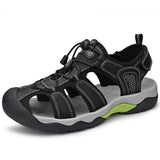 Summer Sandals Casual Shoes Genuine Leather Upper High Performance Breathable Beach Fun Men Leather Sandals Shoes