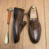 Classic Design Men PU Leather Shoes Monk Strap Wear Resistant Breathable Lining Formal Footwear for Men Office