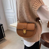 Fashion Acrylic Chain Messenger Shoulder Bag Womens Bags Design Stone Saddle Handbags - Zeprah