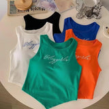 Fashionable Basic tank Top Knitted Camisole Best Sale Going Out Tops tank top with pad - Zeprah