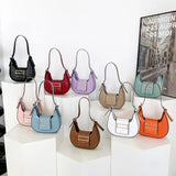 Fashionable Shoulder Bag Versatile Chic Armpit Bag Popular Moon - Shaped Bag - Zeprah