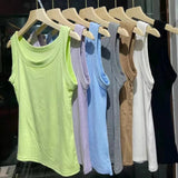Fashionable tank Top Ribbed Camisole Casual Going Out Tops - Zeprah