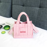 Fashionable Women's Tote Bag Blank Daily Life Letter Boutique Cotton Beach Canvas Shopping Bag - Zeprah