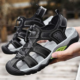 Summer Sandals Casual Shoes Genuine Leather Upper High Performance Breathable Beach Fun Men Leather Sandals Shoes