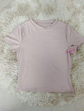 Short Sleeve Basic Going Out Tops Slim Fit Crop Tops