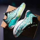 Customize Professional Men Outdoor Sports Sneakers Breathable Mesh Dark Night Glowing Women Boys Basketball Shoes
