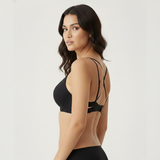Seamless Multi-Strap Backless Plunge Bralette