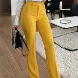 Wide-Leg Tailored Trousers – High-Waist Design
