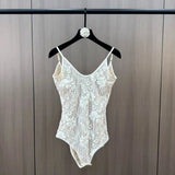 Girl Jumpsuit Wind Backless Top Spring and Summer Lace Interior Slim - fit Design White Camisole Vest for Women - Zeprah