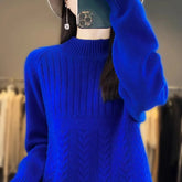 Half - Turtleneck Korean Style Women's Winter New Solid Color Anti - Pilling Sweater - Zeprah
