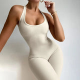 Halter Backless Jumpsuit Slim - fit One - piece Vest Popular Crotch Top - Zeprah