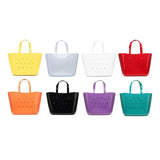Handbag High - End Women's Jelly Beach Toiletry Bag Open Closure Casual Cut DIY Vegetable Basket Large Capacity Polyester - Zeprah