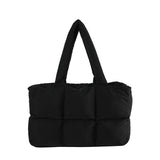 Herald Puffer Tote Bag for Women, Large Quilted Puffy Handbag Lightweight Satchel Purse for Work Travel Gym Shop - Zeprah