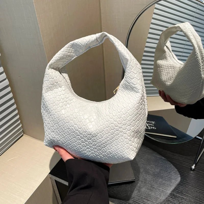 High - End Crescent - Shaped Bag Woven Bestselling Handbag Chic Bag - Zeprah