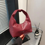 High - End Crescent - Shaped Bag Woven Bestselling Handbag Chic Bag - Zeprah