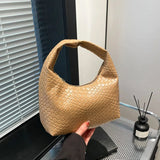 High - End Crescent - Shaped Bag Woven Bestselling Handbag Chic Bag - Zeprah