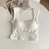 High - quality Women's Sleeveless Gym Fitness Yoga Crop Vest Quick Dry Athletic Apparel Women Gym Vest - Zeprah