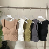 High - quality Women's Sleeveless Gym Fitness Yoga Crop Vest Quick Dry Athletic Apparel Women Gym Vest - Zeprah