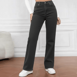 High - Rise Wide - Leg Denim Jeans – Vintage Wash - Zeprah