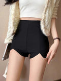 High Waist Casual Pants Close - fitting Versatile Shorts Irregularity Hot Pants - Zeprah