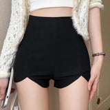 High Waist Casual Pants Close - fitting Versatile Shorts Irregularity Hot Pants - Zeprah