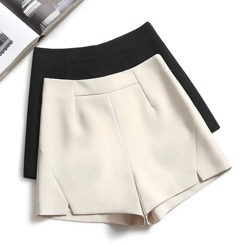 High Waist Casual Wide - leg Shorts Versatile Shorts Plus Size A - string - Zeprah